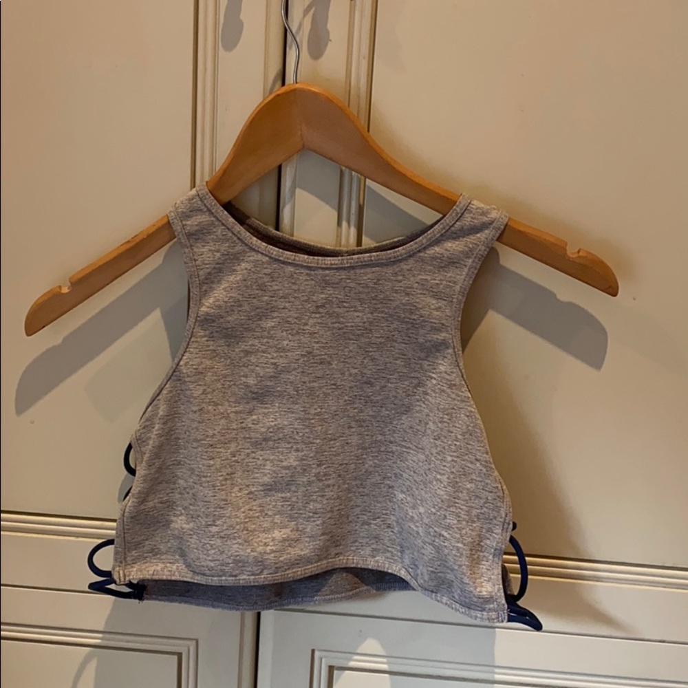 free people grey bralette top!